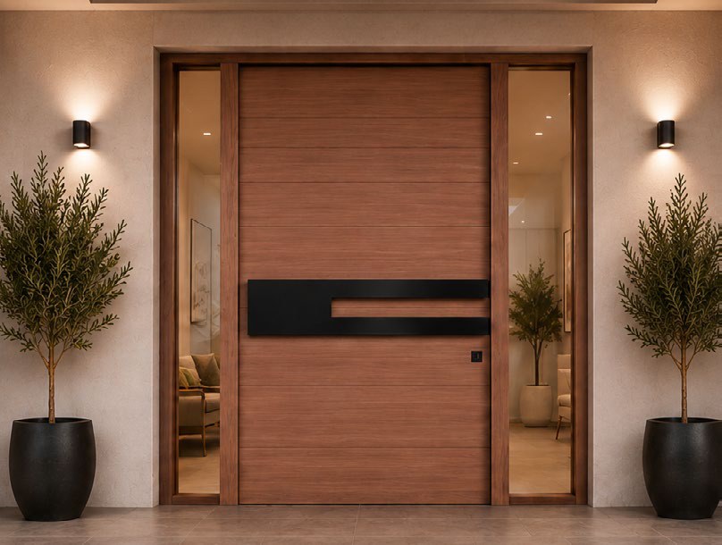 Horizontal Walnut with Black Insert