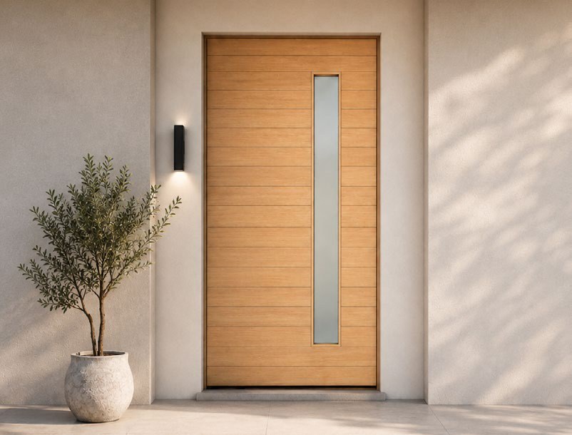 Horizontal with Glass