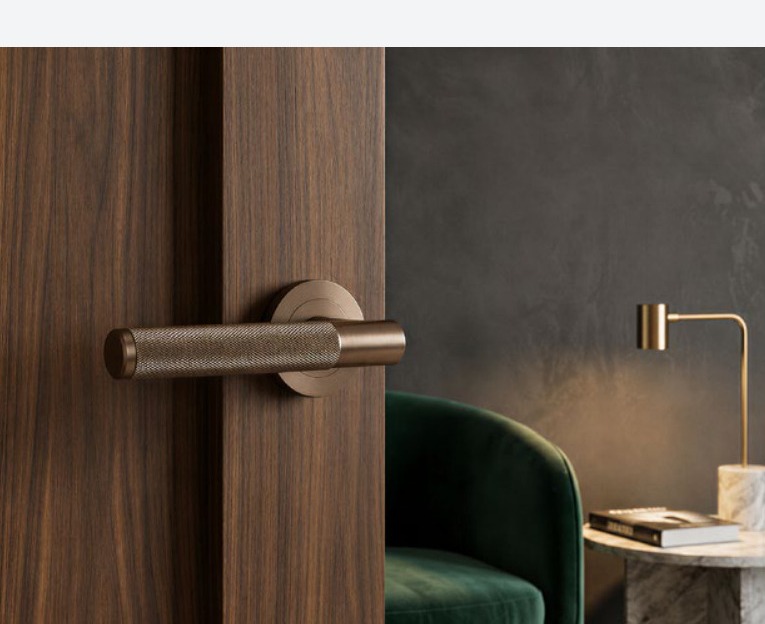 Knurled Bronze Lever